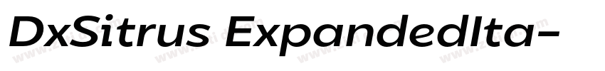 DxSitrus ExpandedIta字体转换